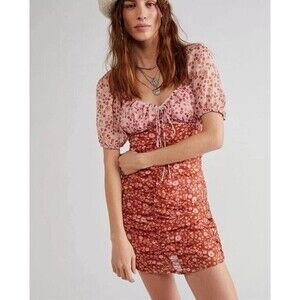 Free People Pink Sequin Bodycon Mini Dress